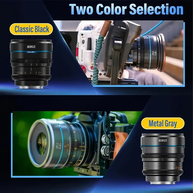 SIRUI ليلة ووكر 24 مللي متر 35 مللي متر 55 مللي متر T1.2 16 مللي متر 75 مللي متر S35 MF فتحة كبيرة Cine عدسة لسوني E Fuji X Lumix MFT كانون RF كاميرات #5