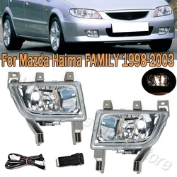 Front Bumper Fog Lamp Driving Light Wire Cable Or Switch For Mazda Haima FAMILY 1998-2003 For Car B30D-51-680 B30D-51-690B