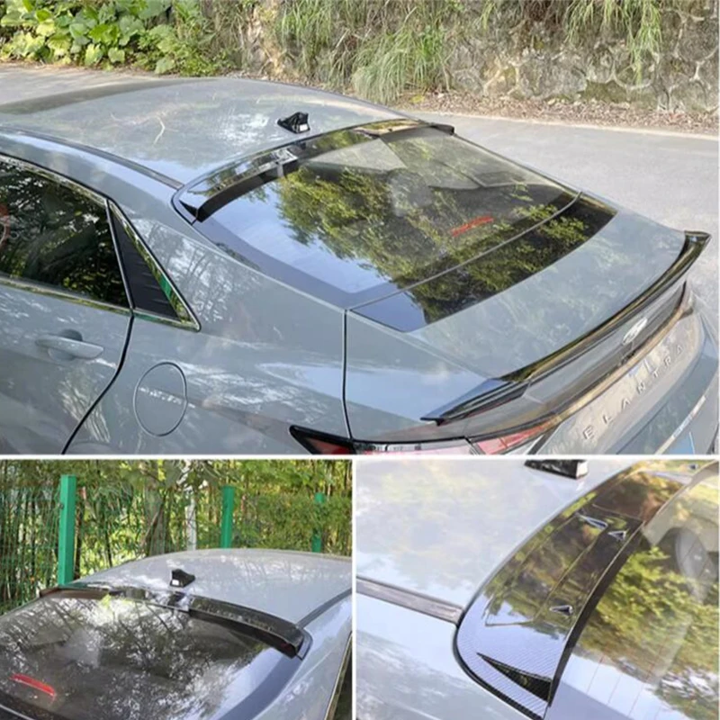 For Roof Spoiler Accessories NEW Hyundai Elantra CN7 Car Rear Window ABS Plastic Tail Wing Body Kit 2020-2023 Year