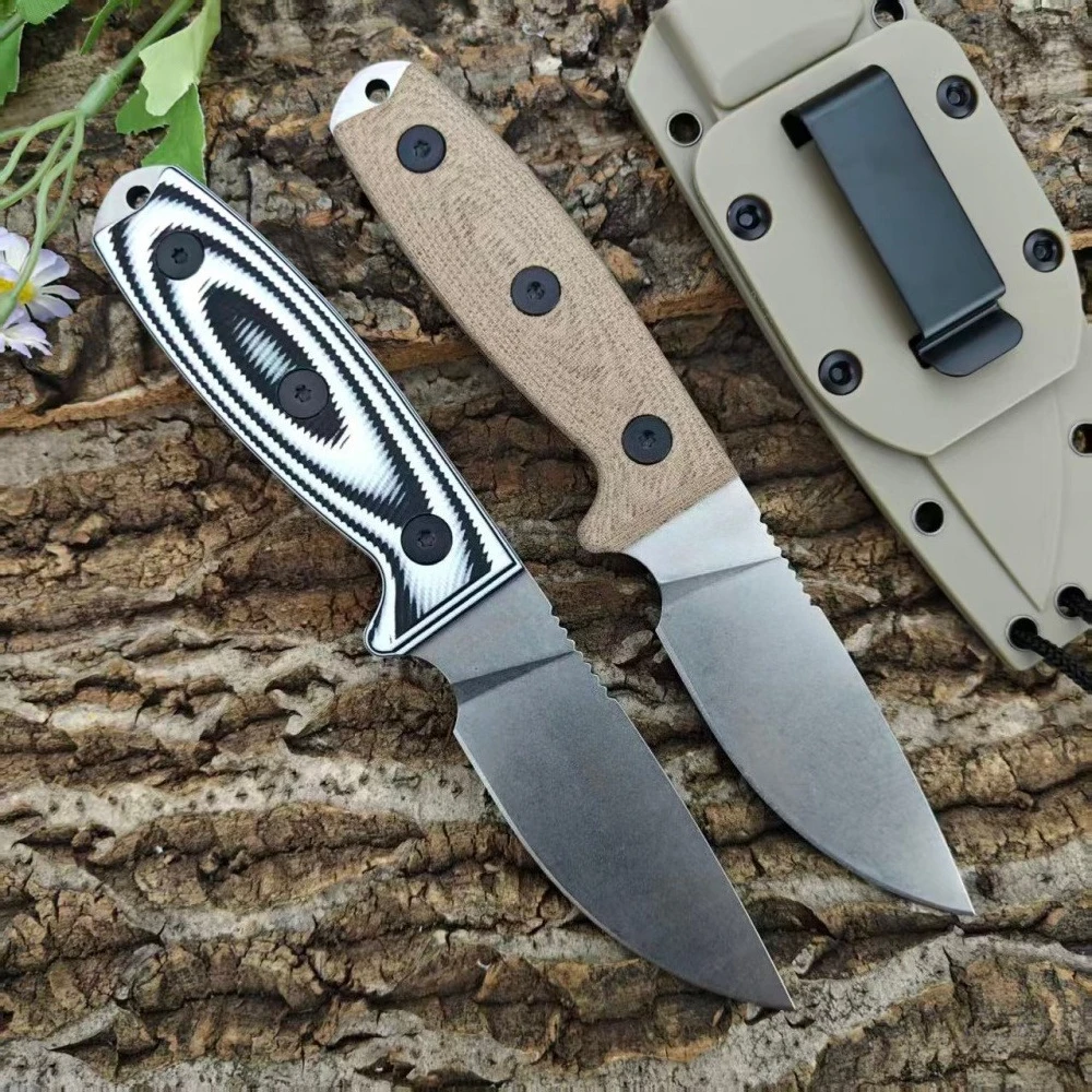 

Нож с фиксированным клинком D2 и рукоятью G10, портативный, для охоты и повседневного ношения (EDC), с ножнами, высококачественный, легкий, для кемпинга, прямой клинок для резки