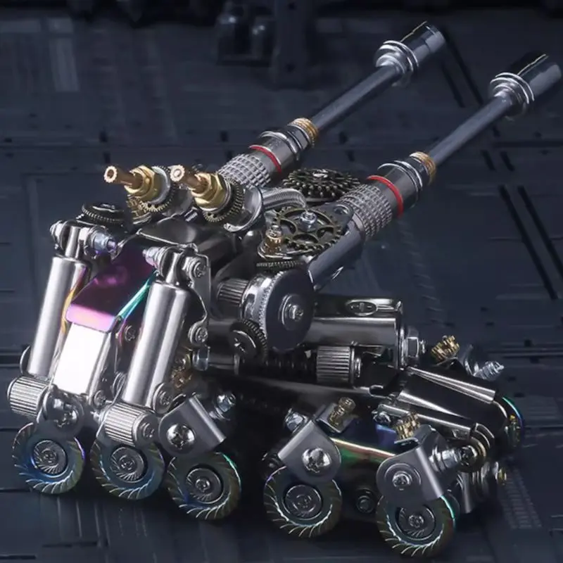 Red Alert Apocalypse Tank 3D Three-dimensional Metal Assembly Puzzle Model Ornament for Birthday Gift for Men