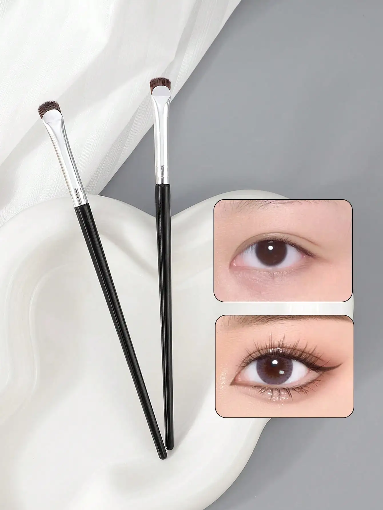 1 Pcs Fan-Shaped Mascara Brush,Eyelash and Eyebrow Brush,Makeup Brush,Eyelash Makeup Tool,Eyelash Brush,Eyebrow Brush