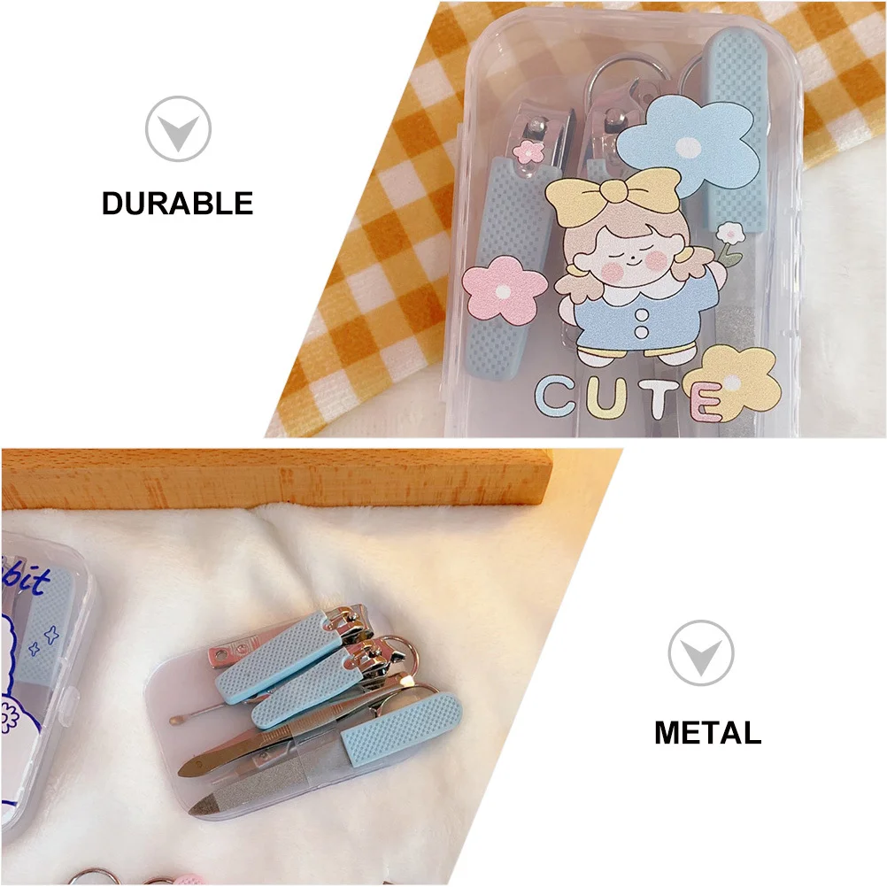 

1Set Professional Nail Clipper Set Multi-Function Manicure Pedicure Grooming Kit Stainless Steel Fingernail and Toenail Tools