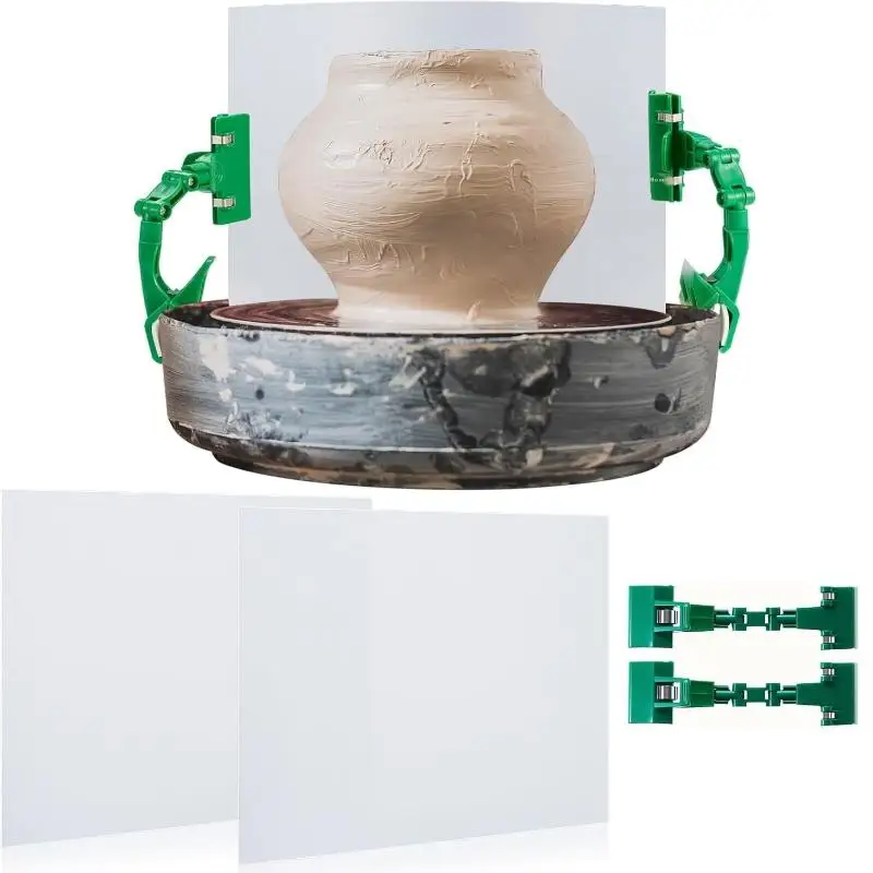 

Clay Screen For Pottery Tool Clay Splash Protection Pottery Shield Pottery Embryos Protector Adjustable Clip
