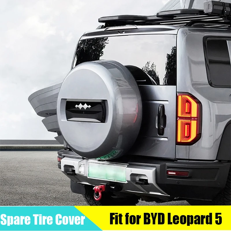 

Полный пакет, оригинальный чехол для запасного колеса, подходит для BYD Leopard 5 2025, интеллектуальная версия для вождения, защитный чехол для внедорожных шин