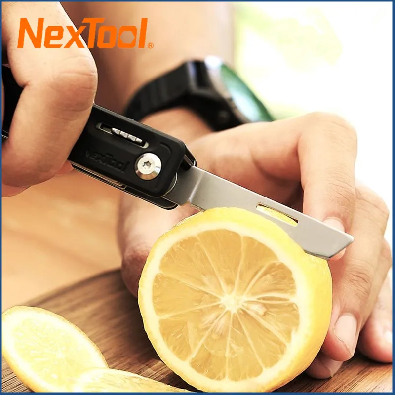 Nextool 10 in 1 Multi Tools Mini Multifunction Folding Knife Scissors Screwdriver Fruit Camp Tool Outdoor Survive Sharp Cutter
