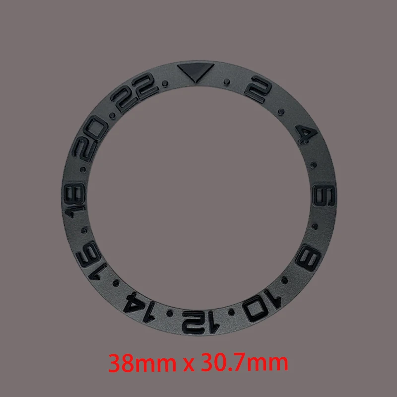 

38mmx30.7mm Curved Metal Watch Bezel Insert Ring Fits SKX007 SKX009 SUB GMT Watch Case NH36 NH35 Watch Ring Parts Refit