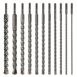 1Pc Concrete SDS Plus 6-28mm Bit Cross Cutter Head Double Auger Hammer 350mm Wall Brick Block Electric Hammer Masonry Bit