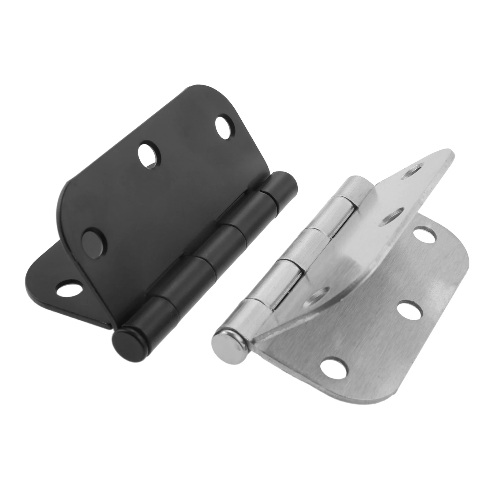 1pc Reversible Door Hinge American Style with Screws 5/8 Inch Radius Corners Furniture Hardware 89*89mm Iron