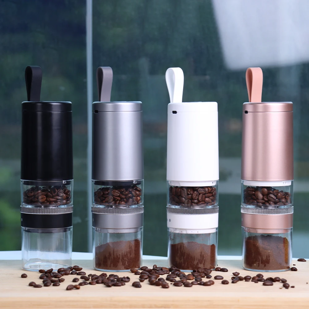 

Electric USB and With Easy On/Off Button, Coffee Bean Grinder & Spice Grinder for Herbs, Nuts Portable Coffee Grinder