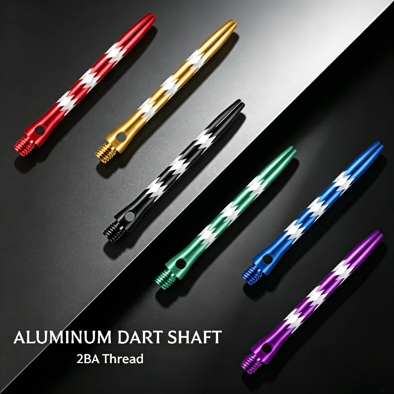 High Quality Aluminum Alloy Dart Shaft, Electroplated Precision Engraving Process, 2BA Thread Replacement Shaft, 3PCS/Color