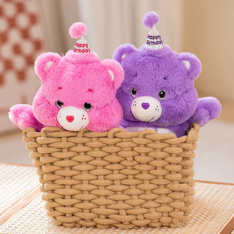 Care Bears Cute Rainbow Birthday Bear Plush Toys Lovely Cartoon Bear Soft Stuffed Dolls Homdecor Sleeping Plush Pillows