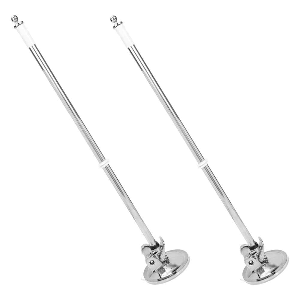 

2 Pcs Flagpole Base Suction Cup Holder for Car Rv Bracket Supplies Versatile Portable Easily Attachable Vehicle Mounted Parade