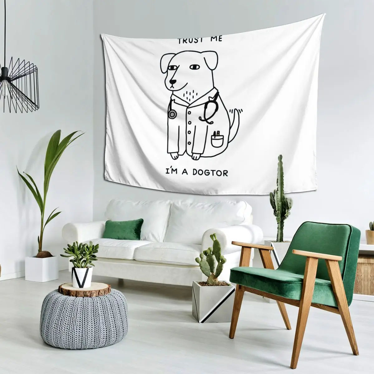 

Гобелен Dogtor, настенный эстетический домашний декор, гобелены для комнаты в общежитии