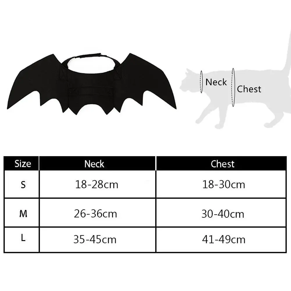 منتجات الهالوين، إكسسوارات تلبيس أجنحة الخفافيش للحيوانات الأليفة، زي الخفافيش البارد للكلاب والقطط السوداء #6