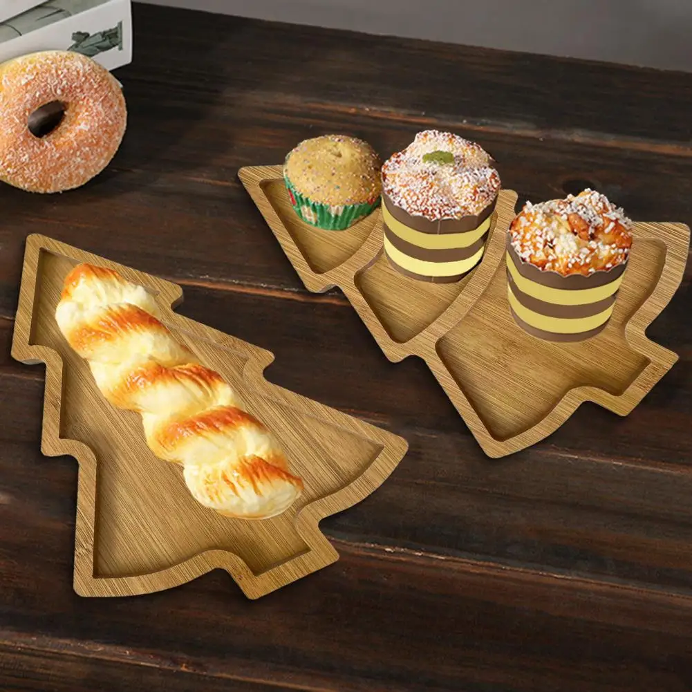 

Christmas Tree Shape Tray Wooden Serving Tray Christmas Tree Shaped Wooden Charcuterie Tray Steak Dinner for Holiday