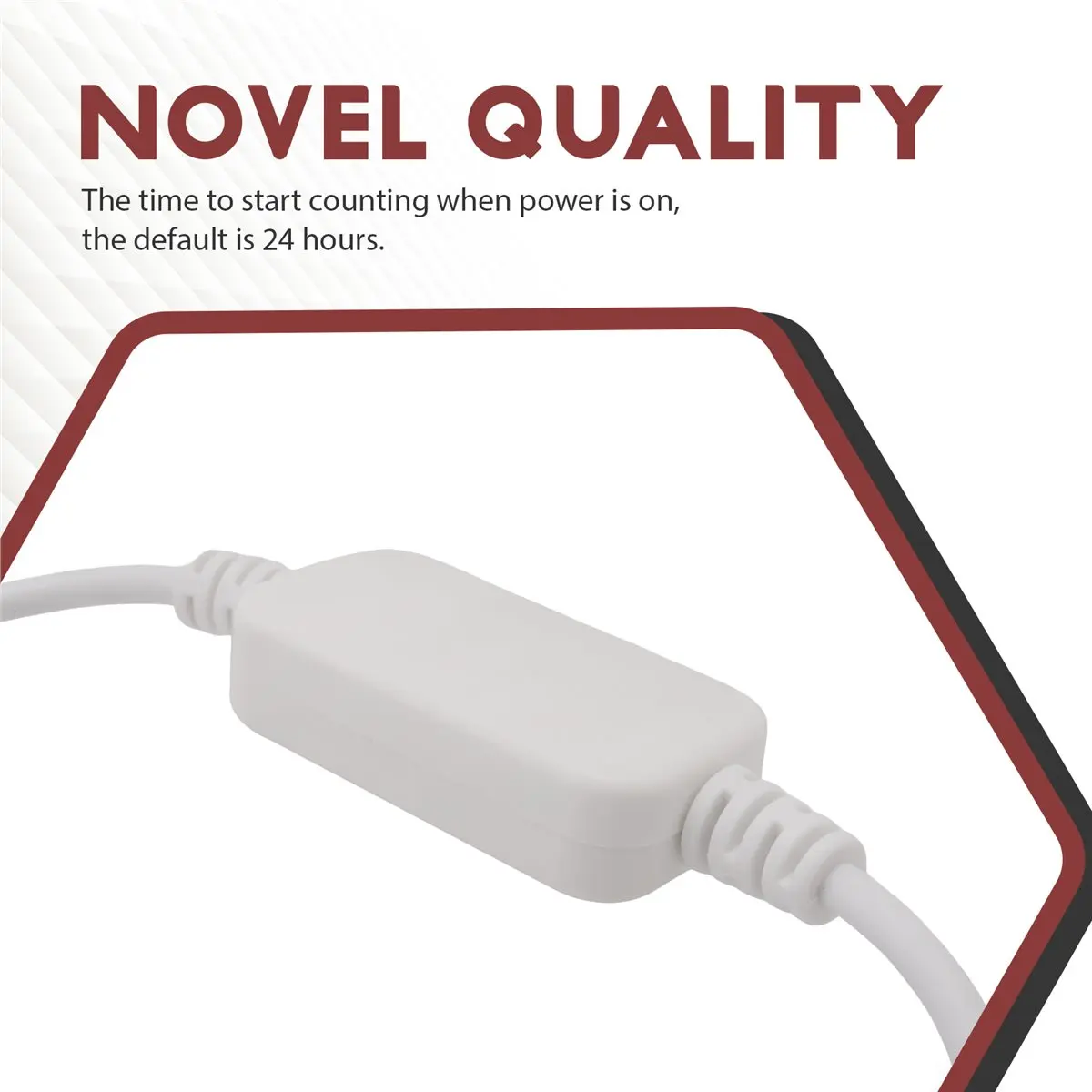 A46U 24 Hour Auto Reboot Router Routing Timer Reset Tool DC Power Timing Fiber Modem Router DC Power Manager White