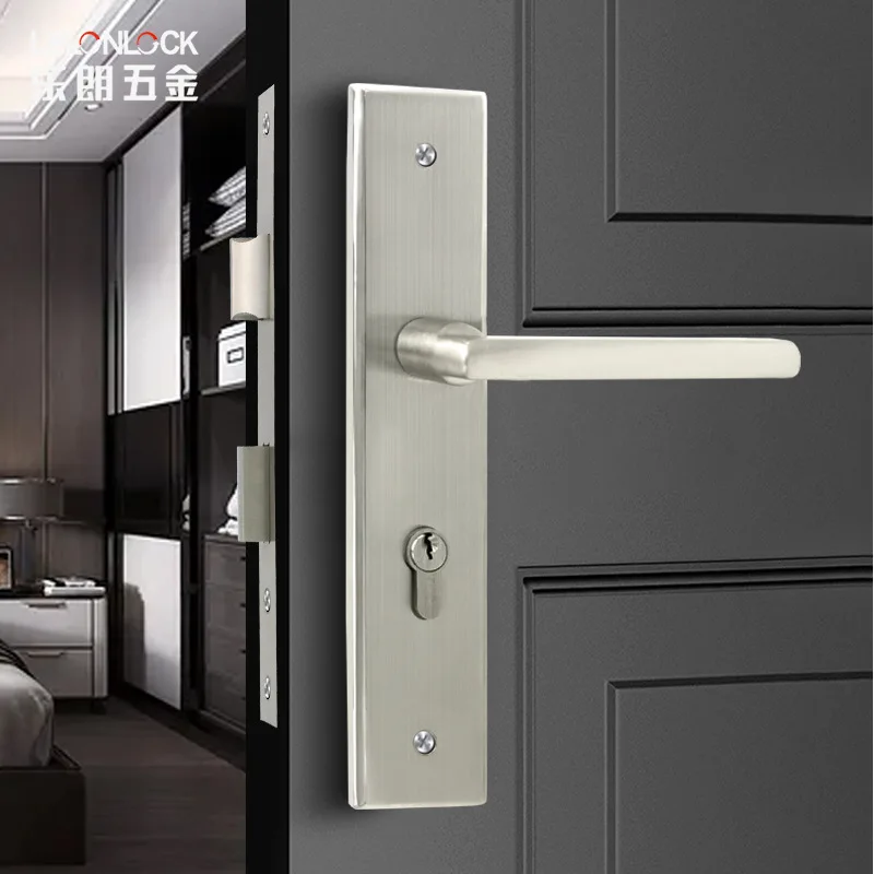 Europejski styl drzwi Retro uchwyt Vintage wnętrze sypialni zabezpieczenie do drzwi zamki zamki klamkowe wyciszenie uchwytów meble do wnętrz