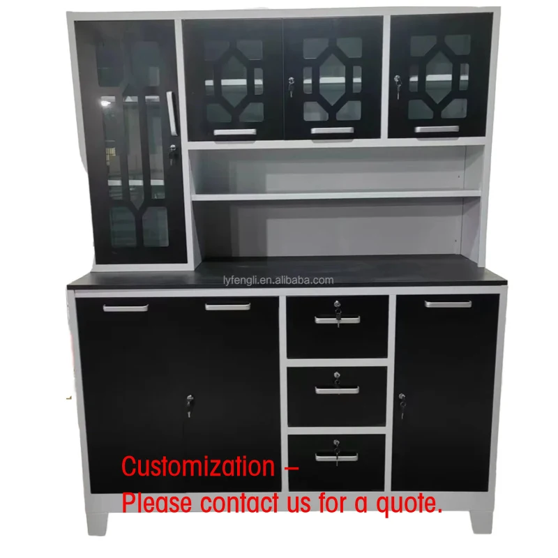 custom.Kitchen Cabinet Assemble Stainless Steel Kitchen Home Furniture Metal Kitchen Cabinets Sale