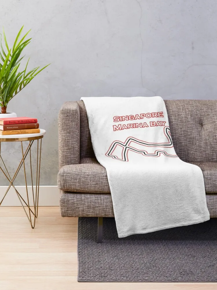 Singapore Marina Bay F1 Track Throw Blanket Stuffeds Bed linens Blankets