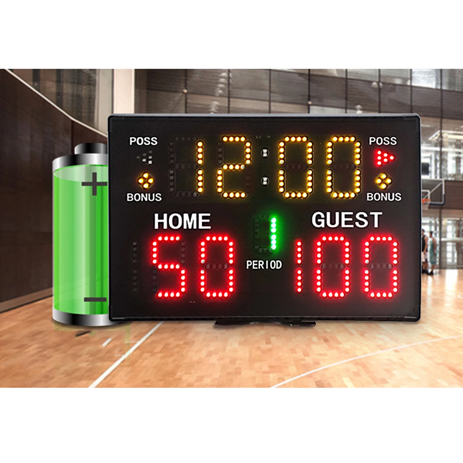 Tabletop Digital Scoreboard Score Keeper Wall Hanging Electronic Scoreboard for Basketball Tennis Sports Competition Boxing Judo