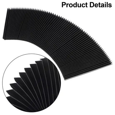 CNC 기계 커버 먼지 천 밀링 머신 유연한 보호 플랫 아코디언 벨로우즈 커버 도구 180mm 3중 방수 천