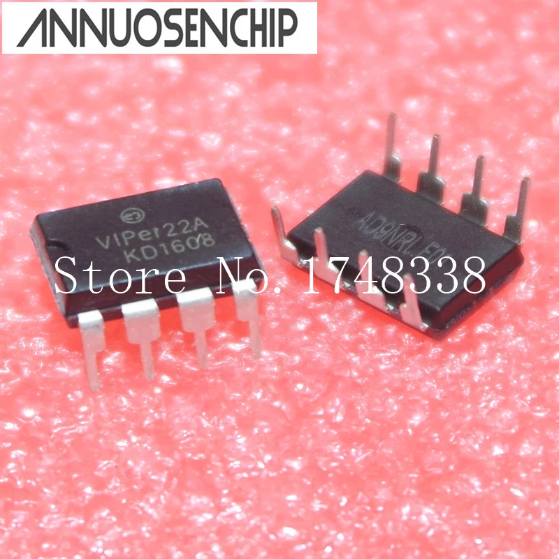 100 PCS VIPER22A VIPER22 DIP-8 SMPS Switcher primário NOVO de boa qualidade