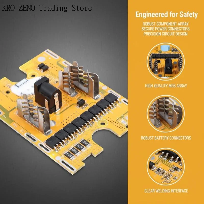 21V 5-string 8MOS 18650 Battery Protection Board Thermal Monitoring High Reliability for Mak Power System
