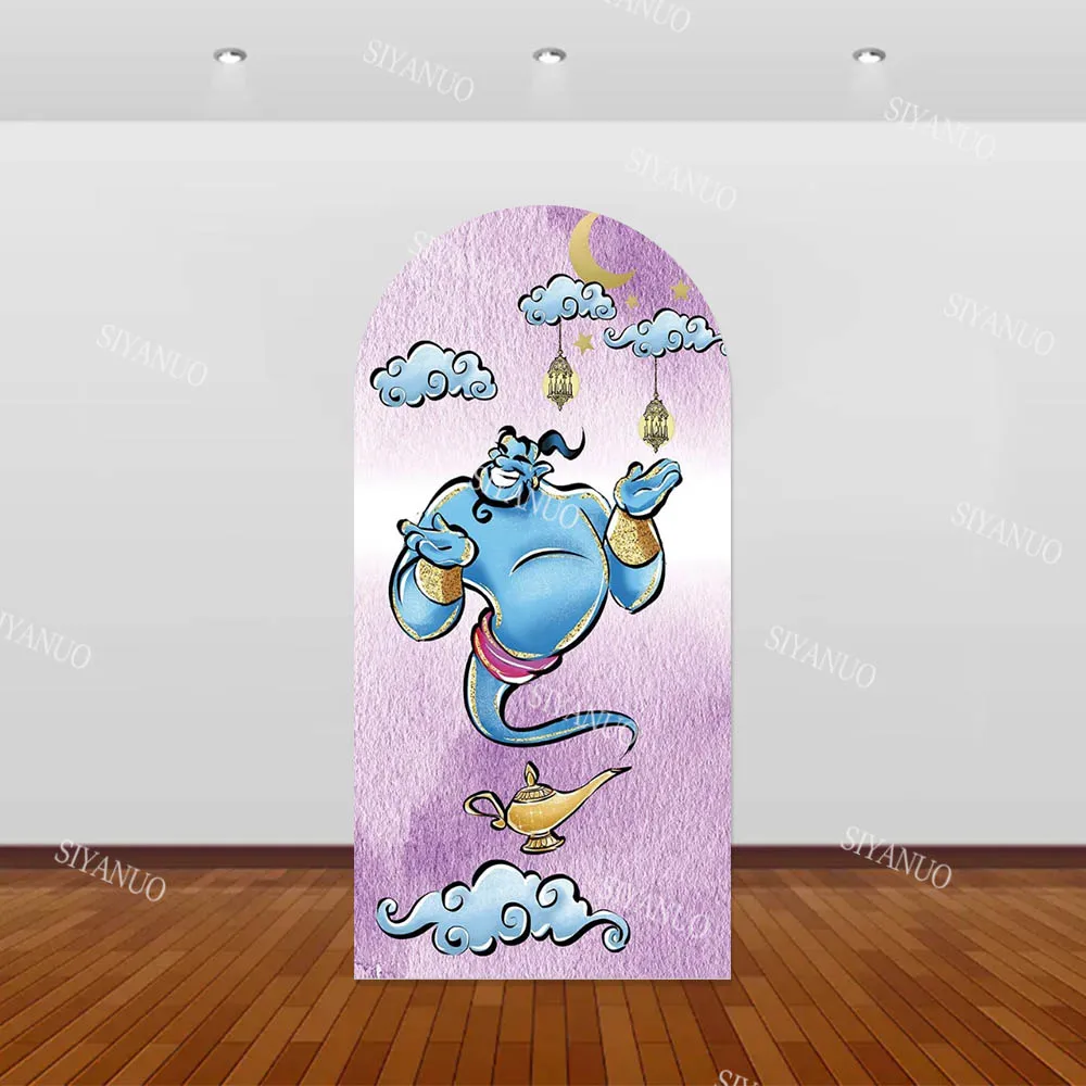 Princess Jasmine Aladdin Backdrop Baby Shower Kids Birthday Decoration Photo Arch Cover Photo Background Photography Backdrop - view 4