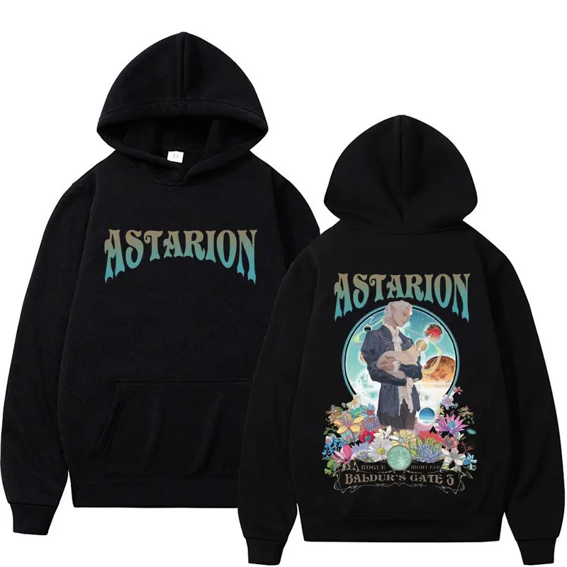 

Hot Astarion High ELF Baldurs Gate 3 Graphic Hoodies Men's Women Harajuku Cartoon Hoodie Vintage Aesthetic Sweatshirt Streetwear