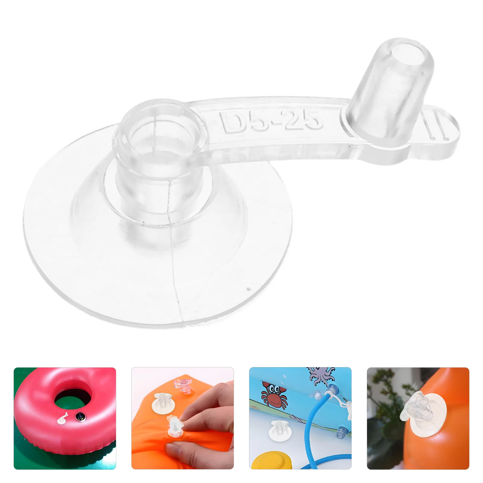 

50Pcs Air Pump Nozzle with Sealing Lid Replacement Nozzles for Foot Inflating Pump Inflatable Mattress Pool Sofa Balloon