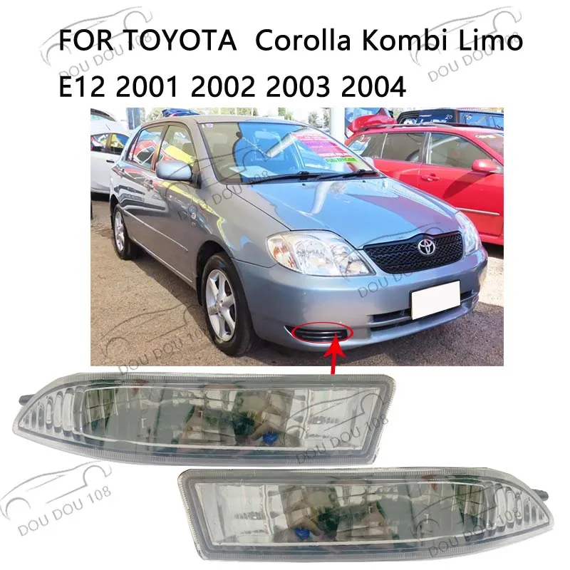 Противотуманные фары 2001 2002 для Тойота Королла комби, limo E12, 2003, 2004