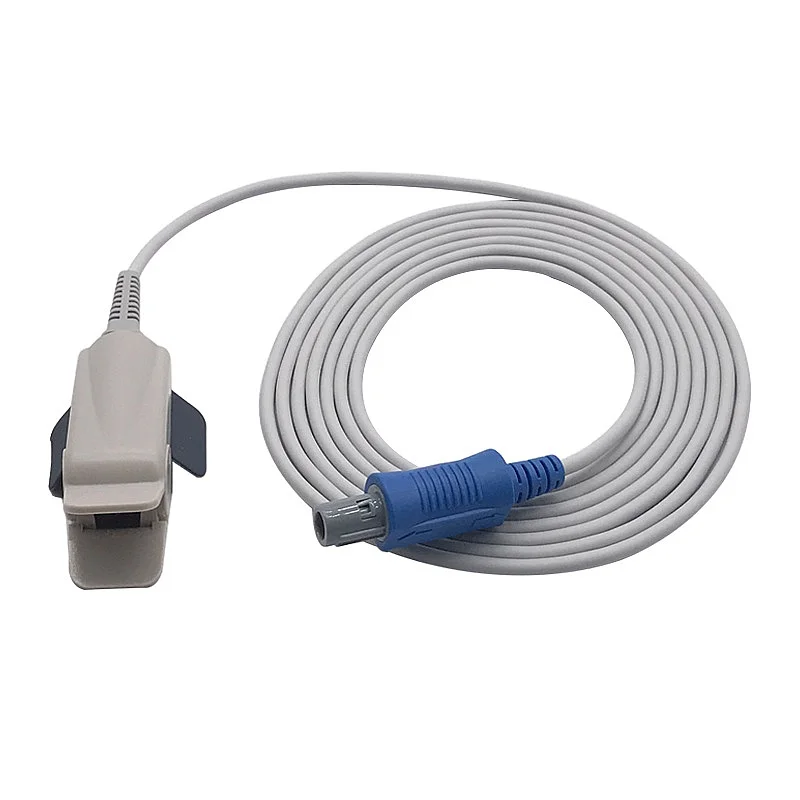 Compatible with Mindrays 6-pin Bloods Oxygen Probe PM Series Bloods Oxygen Sensor Adult Finger Clip