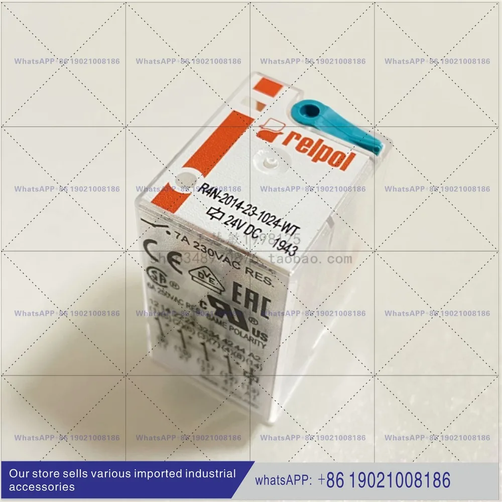R4N - 2014-23-1024 - WT | RELPOL Electromagnetic Relay 6A 24VDC 14 Pins New Genuine
