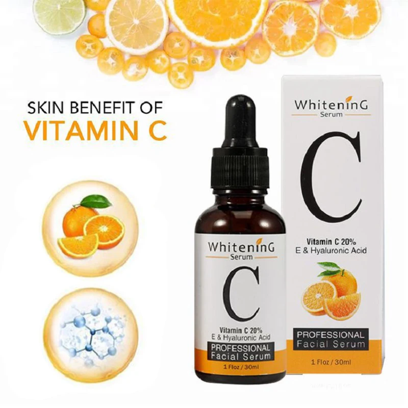 30ml Vitamin C Whitening Serum Facial Serum Hyaluronic Acid Essence Korean Skin Care Products