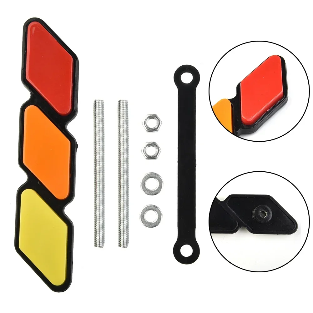3 cores grade emblema emblema para toyota para trd para tacoma para tundra para 4runner highlande para rav4 tira de grade de entrada de ar