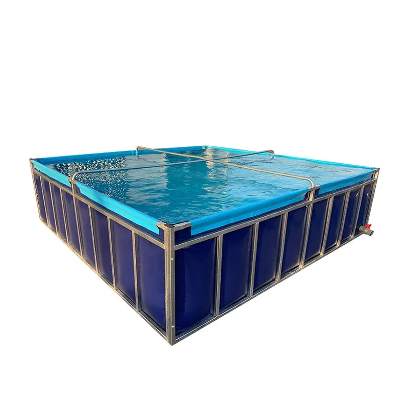 Tarp aquaculture fish tank folding canvas pool