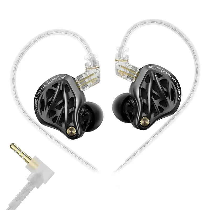 Originele KZ Vibe X Lage Frequentie Vibratie Oordopjes HiFi IEM Diepe Bas Headset Stereo Geluid In-Ear Oortelefoons voor Muziek en Gaming