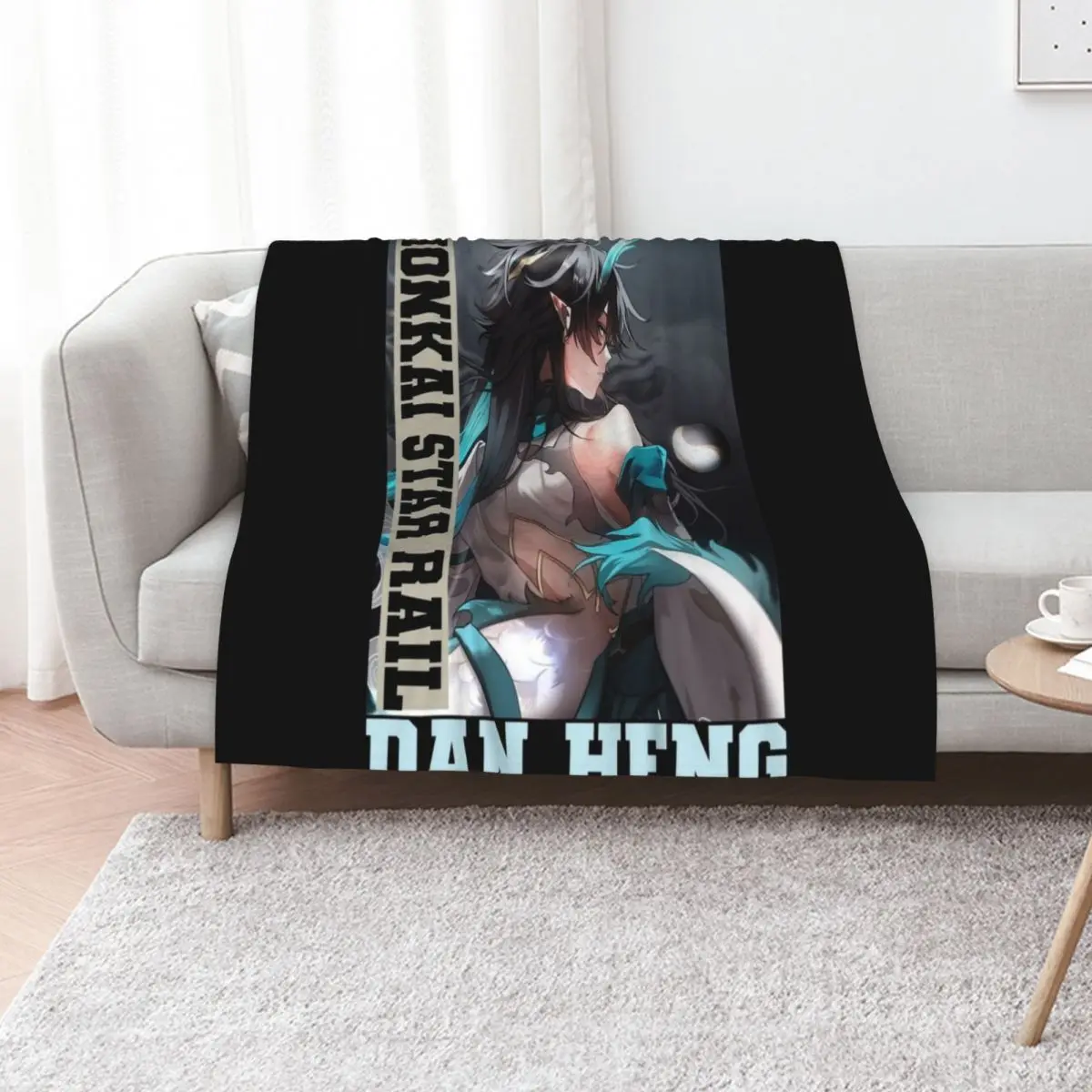 Dan Heng Honkai Star Rail Throw Blanket Ultra Plush Cozy Blanket for Napping Sleeping