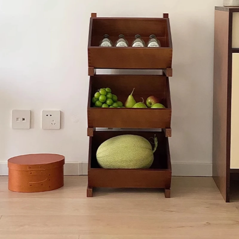 Antique Solid Wood Storage Rack Featuring Multiple Compartments Perfect for Displaying Miscellaneous Items