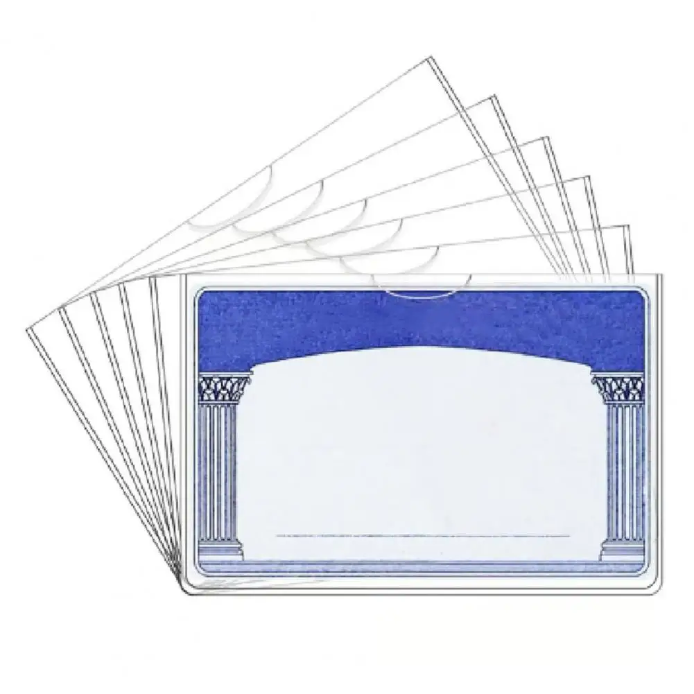 Funda para tarjetas a prueba de polvo, tarjetero de Pvc resistente al agua para tarjetas de identificación Medicare de seguridad, juego de fundas protectoras 10/20