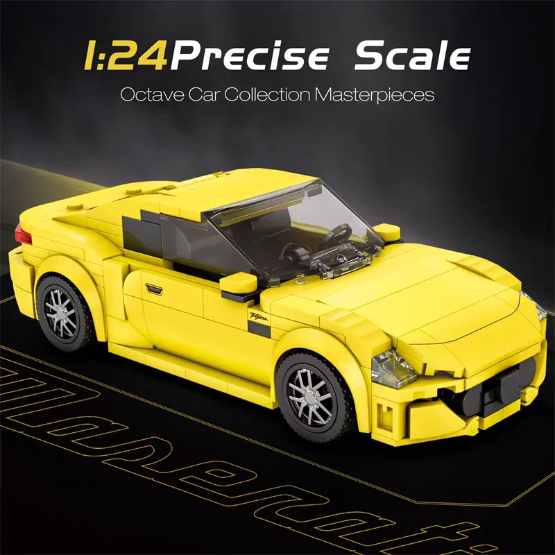 MOC City Technical Racing Car Building Blocks Kit modello di super veicoli educativi STEM fai-da-te per bambini Regali di Natale di compleanno