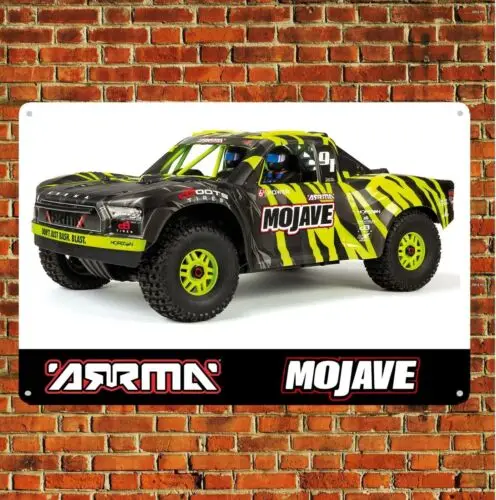 Metal Poster Rc Car Tin Sign Plaque Arrma Mojave Short Cours