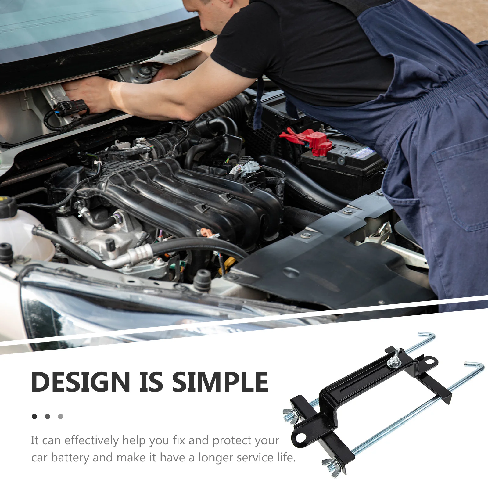 

Adjustable Bracket Fix Support Metal Hold Down Mount Auto Stabilizer Rack Vehicle Holder Universal Tie Down Car Accessory