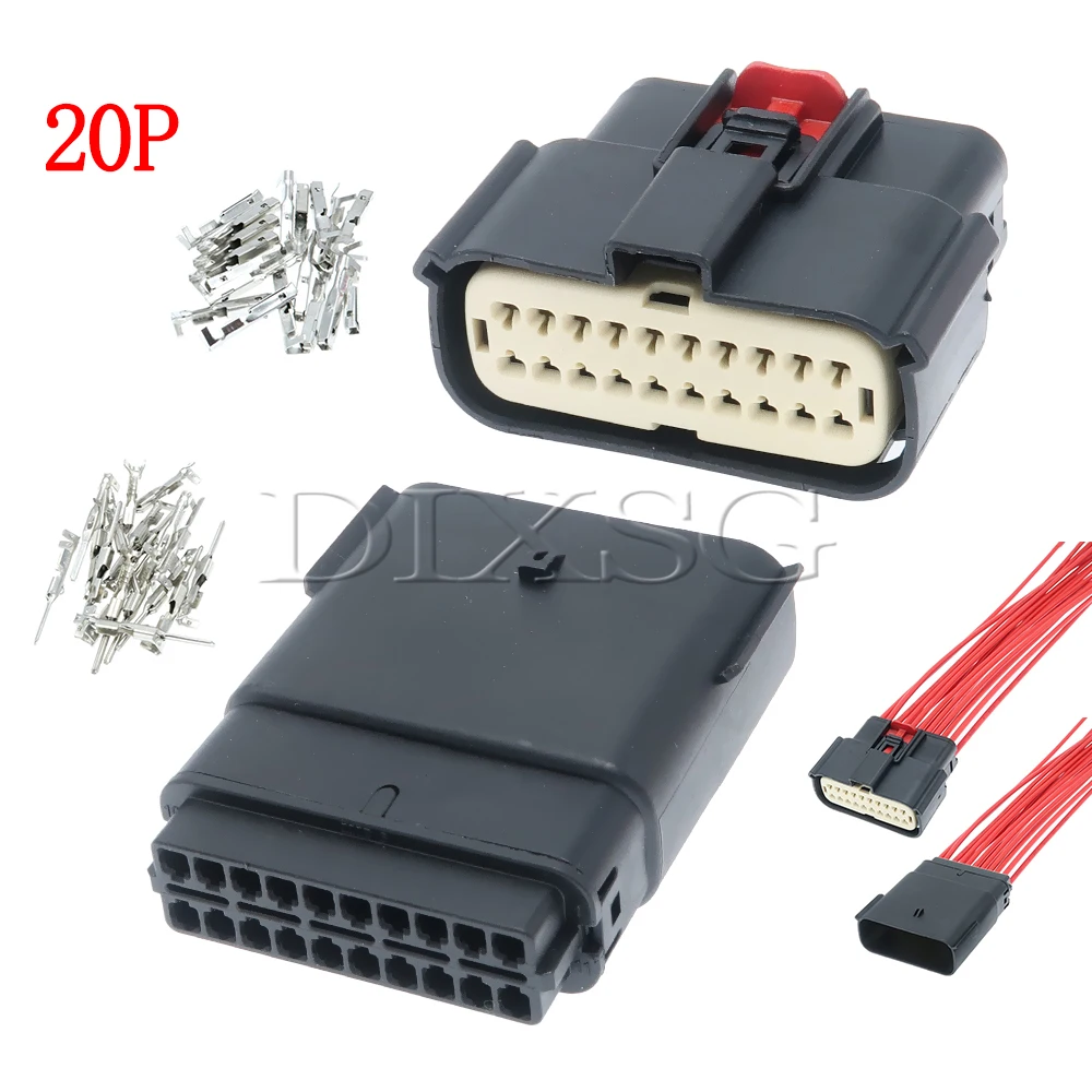 1 Set 20 Pin 33482-2101 33472-2101 Car Front Bumper Radar Cable Harness Plug for Buick Chevrolet 33472-2006 33482-2006