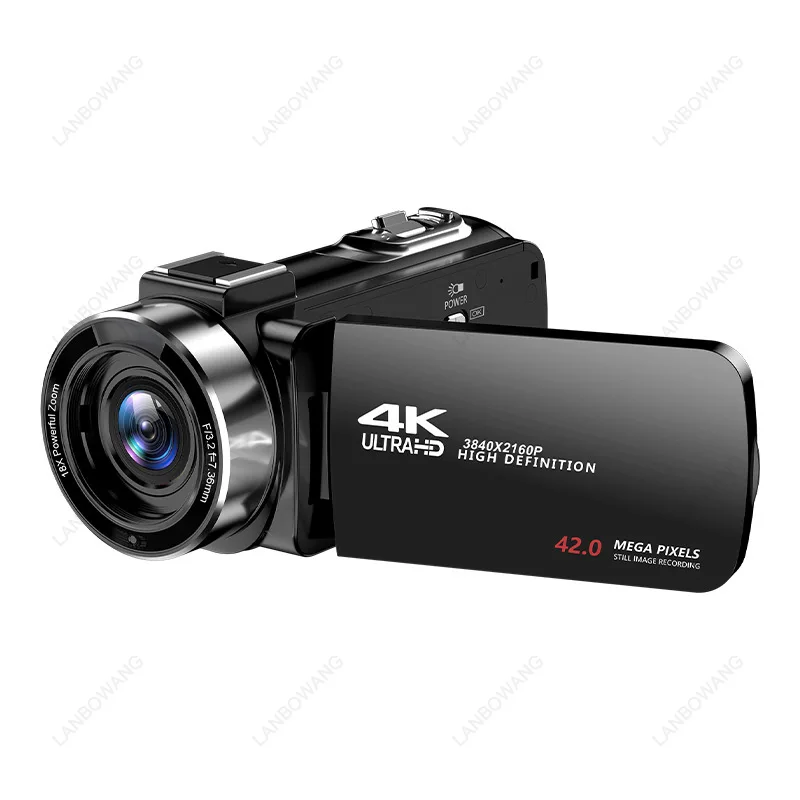 48MP 4K Digital Camera HD Video Recorder Built In Microphone Portable Shooting Vlog Recording Camcorder