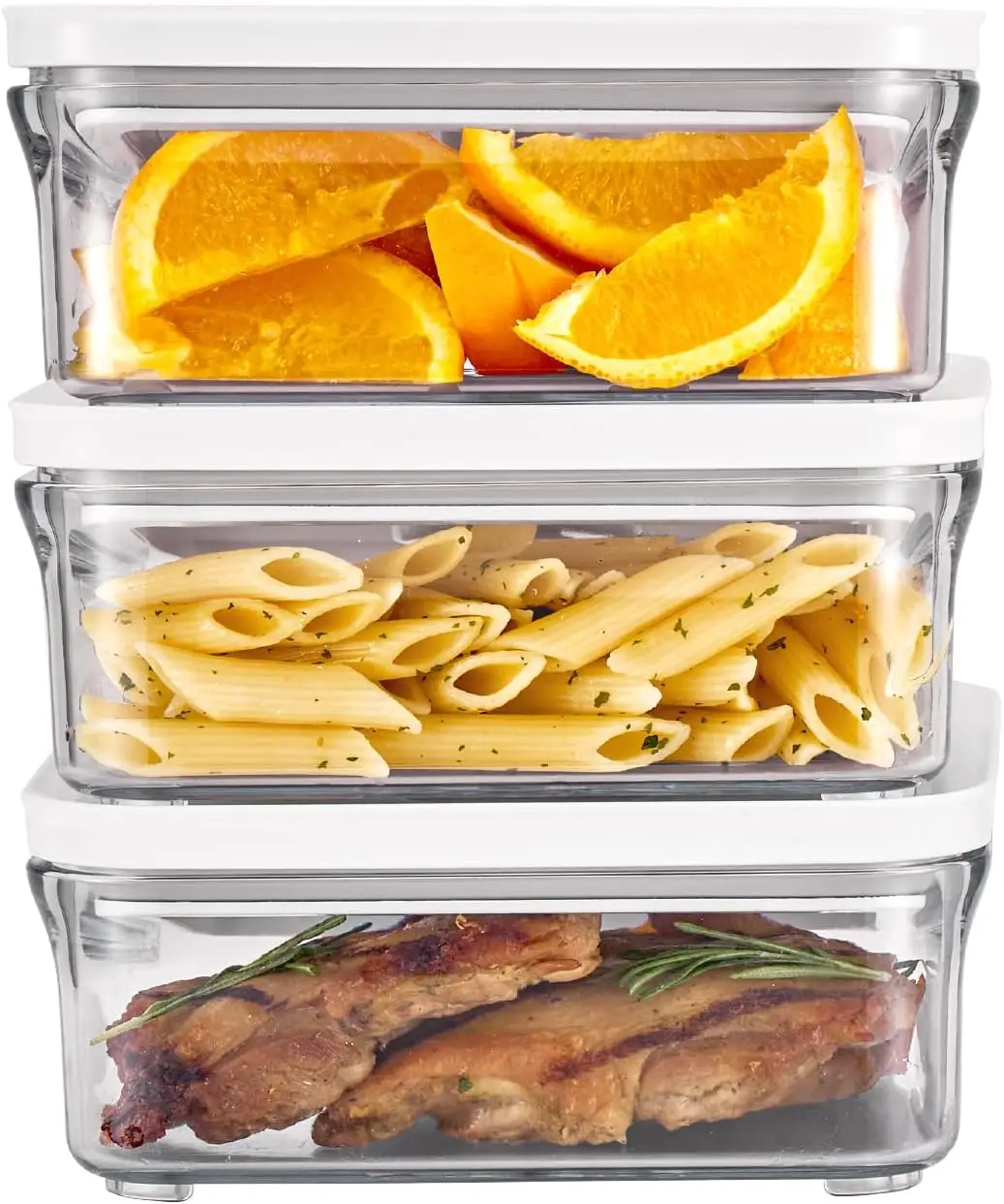 

Набор из 3 герметичных контейнеров для хранения продуктов премиум-класса с защитой от протекания и без BPA, для подготовки еды