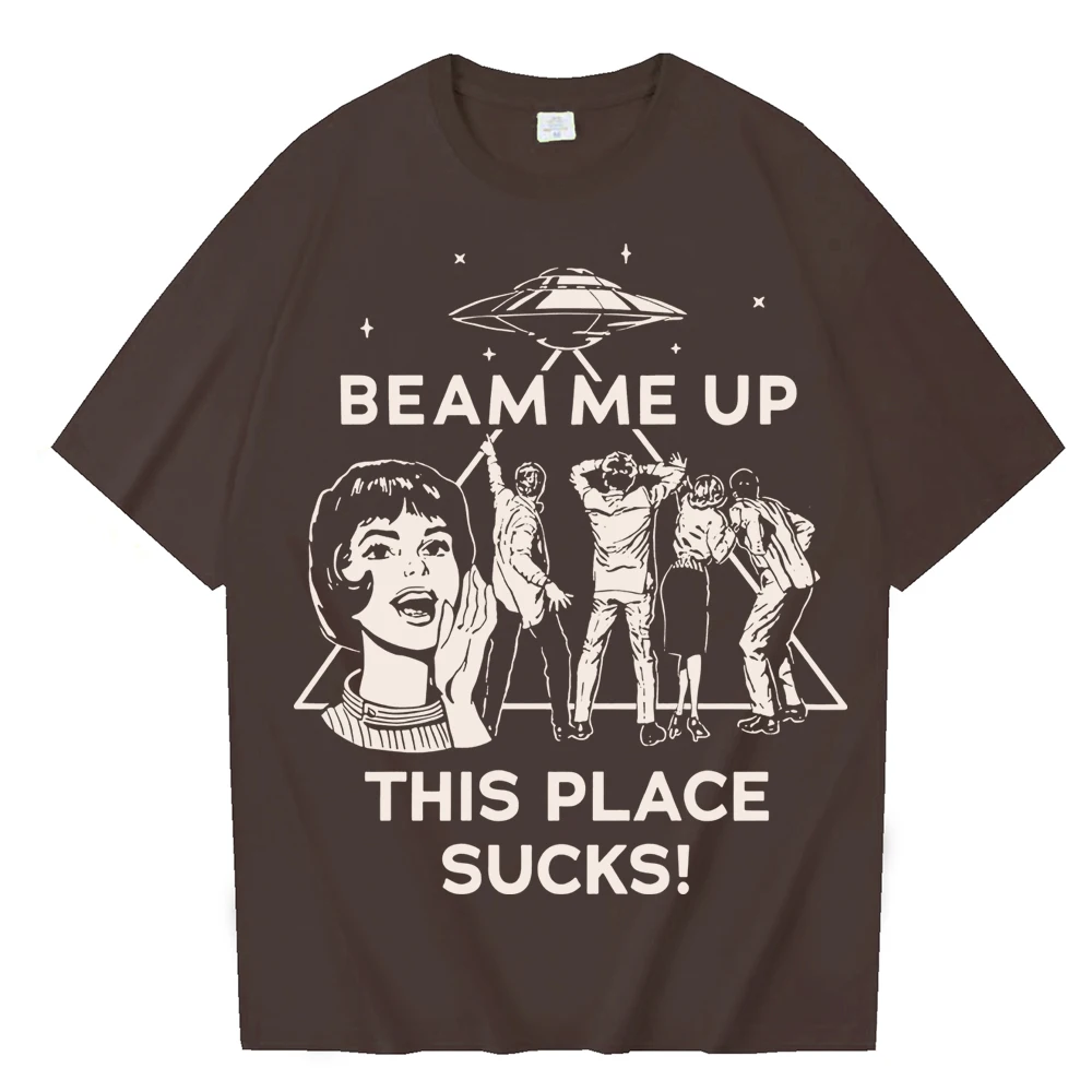 شعاع لي حتى هذا المكان تمتص غريب تي شيرت رجل امرأة Harajuku قصيرة الأكمام س الرقبة قميص غير رسمي هدية #3