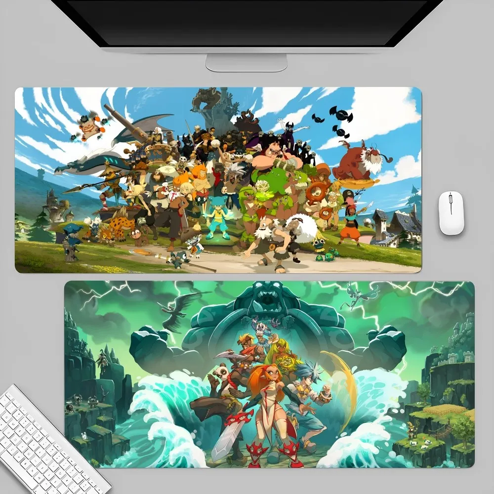 Game W-Wakfu Cool Mousepad Large Gaming Mouse Pad LockEdge Thickened Computer Keyboard Table Desk Mat