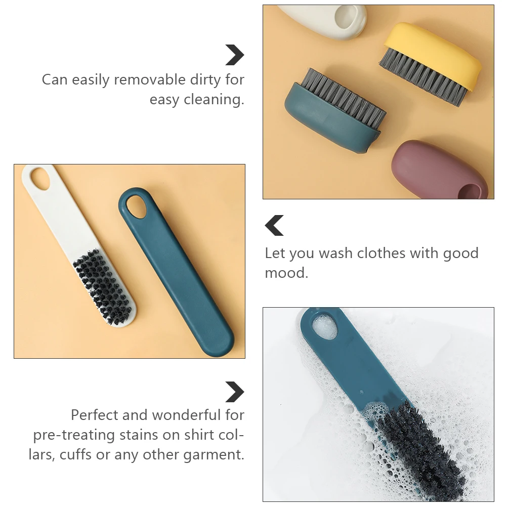 

1 Set Soft Bristle Laundry Household Clothes Shoes Cleaning Tool Portable Stain Removal Scrub Brush For Home